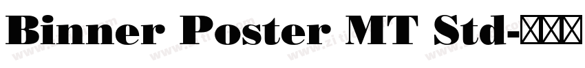 Binner Poster MT Std字体转换